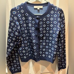 Adorable navy Loft cardigan